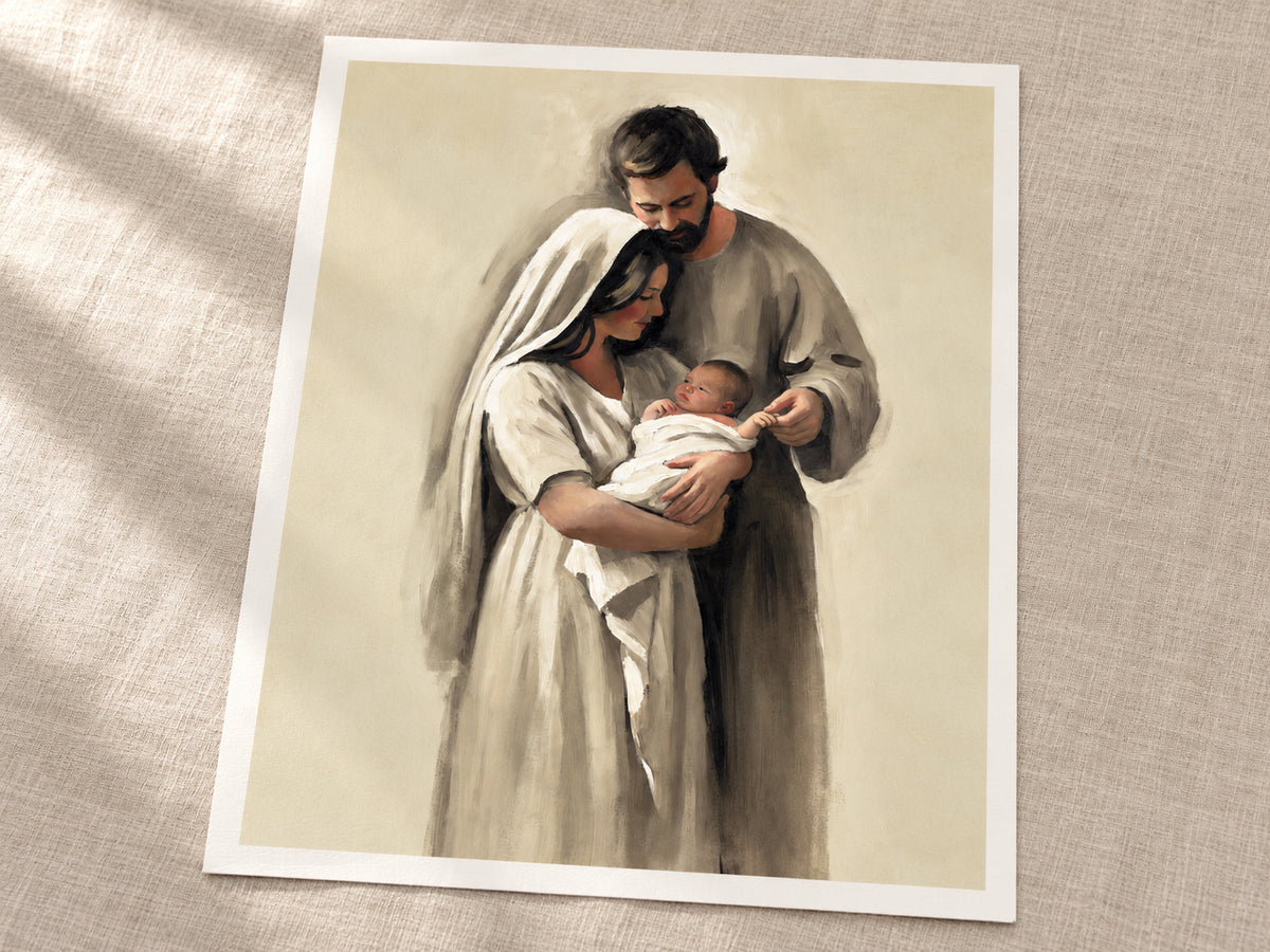 Held Between Them as a loose warm-white paper print with an even half-inch margin