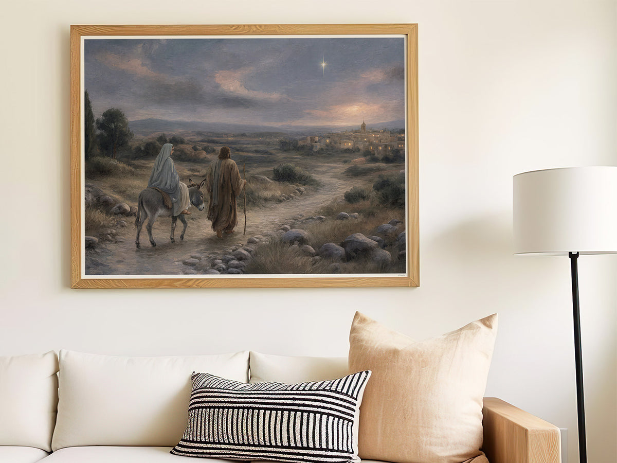 Guided to Bethlehem | Signed Handmade Art Print