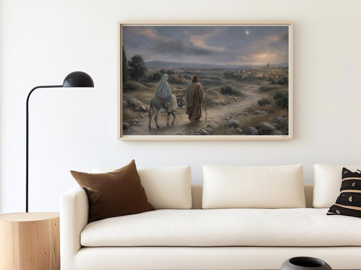 Guided to Bethlehem | Signed Handmade Art Print