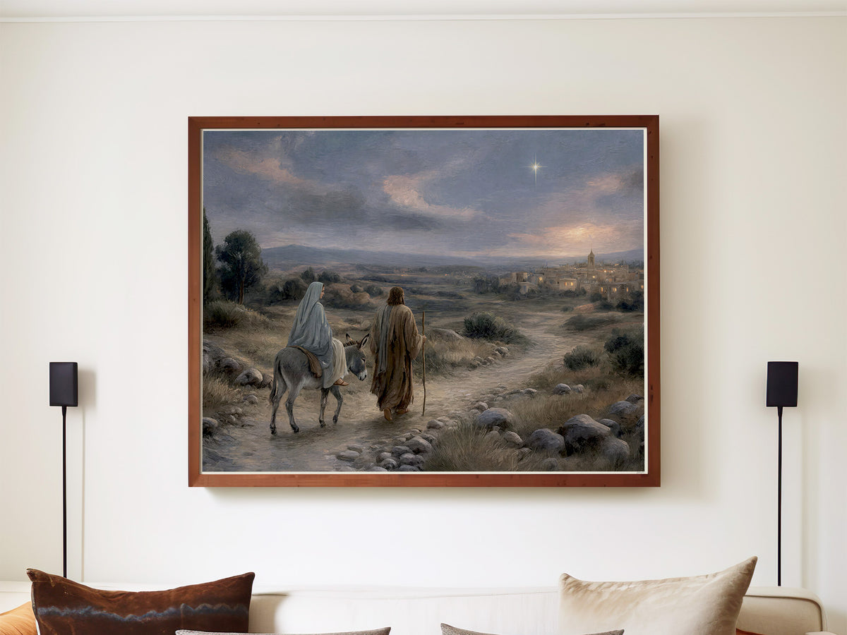 Guided to Bethlehem | Signed Handmade Art Print
